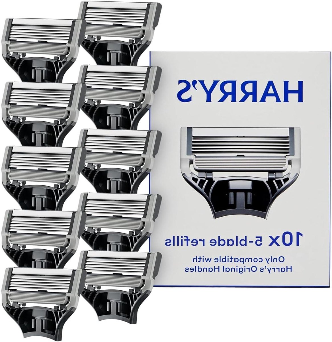 Navulbladen Heren - Scheermesjes Cartridges - Glad Scheren - Standaard Systeem - 10 Stuks - null