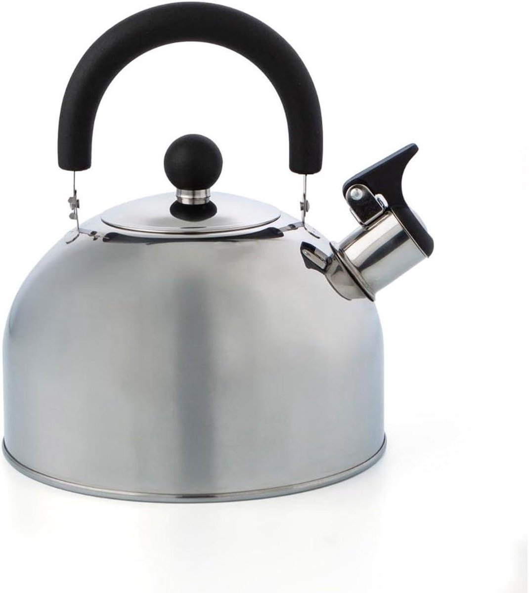 Waterkoker Roestvrij - Theepot Koken - Snel Water Verwarmen - Soft Touch Handvat - 2 Liter - Staal