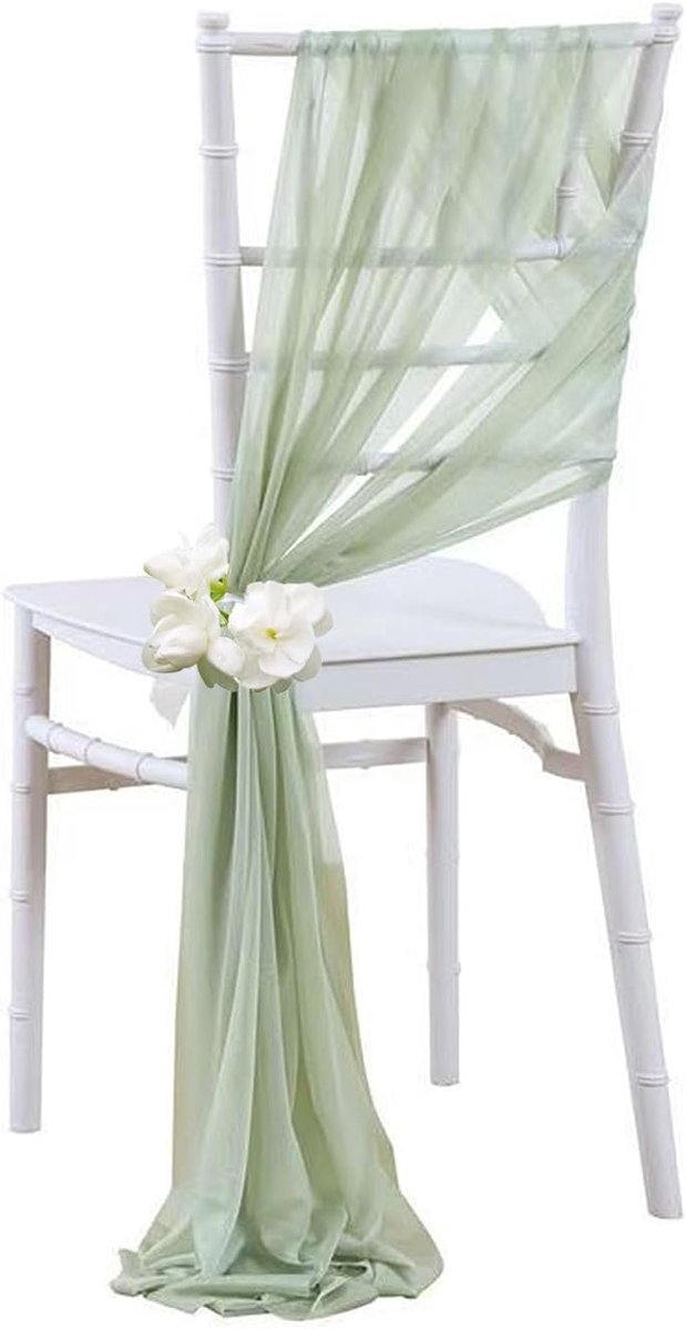 Stof, per meter, 160 cm breed, zachte tule stof om te naaien, van netstof, decoratieve stof, pergola, lichtgroen, 10 m