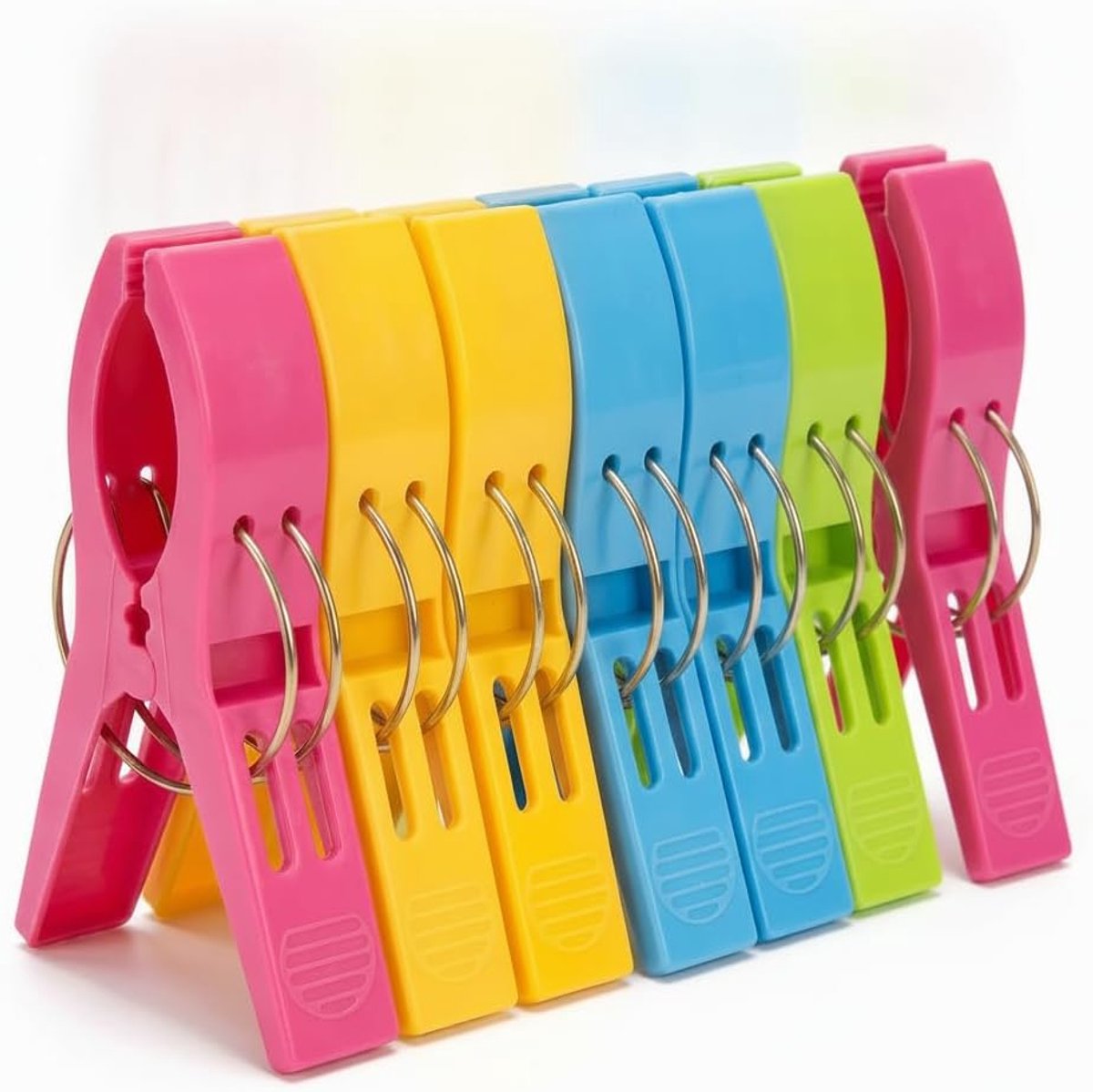 Wasknijpers, grote winddichte klemmen, sterke veerklemmen voor dagelijkse was, ligstoelen, beddengoed, kleding