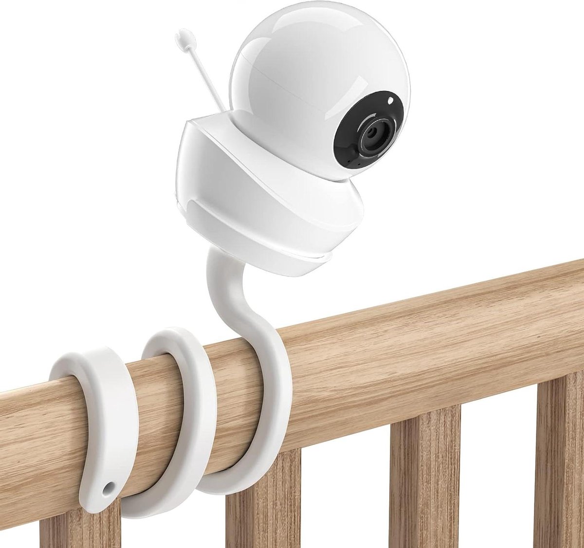 Babyfoon Houder - Camera Beugel - Babykamer Monitoren - Universeel Verstelbaar - 10.9 x 7.9 cm - Zwart