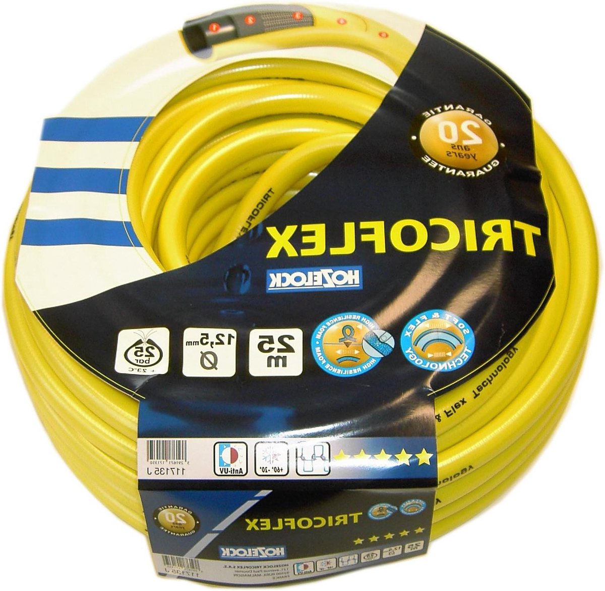 Tuinslang - Flexibele slang - Water geven - UV-bestendig - 25 meter - Geel