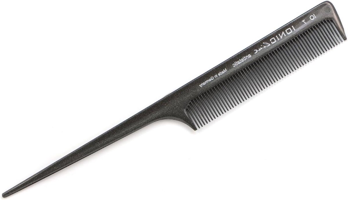 Stalen Kam - Brede Tanden - Haar Stylen - Geïoniseerde Thermoplast - 20 cm - Zwart
