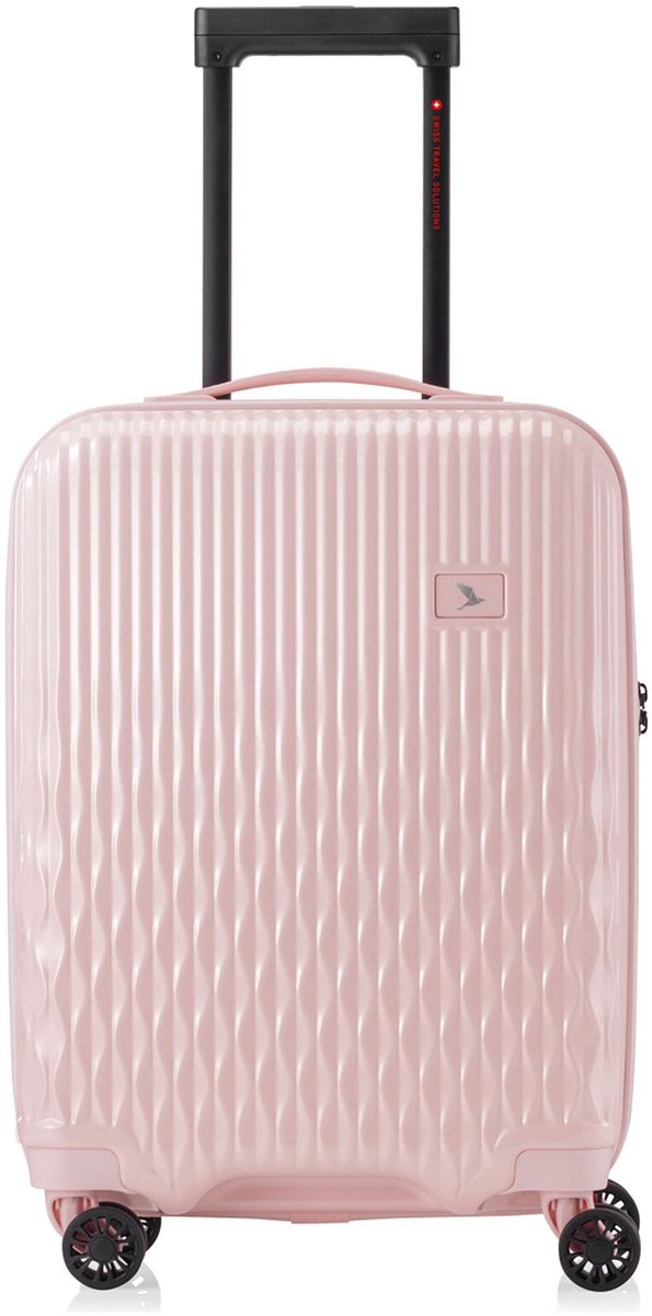 Pack Easy Flow 4 wielen Cabinewagen S 52 cm - Harde bagage - TSA slot - pink