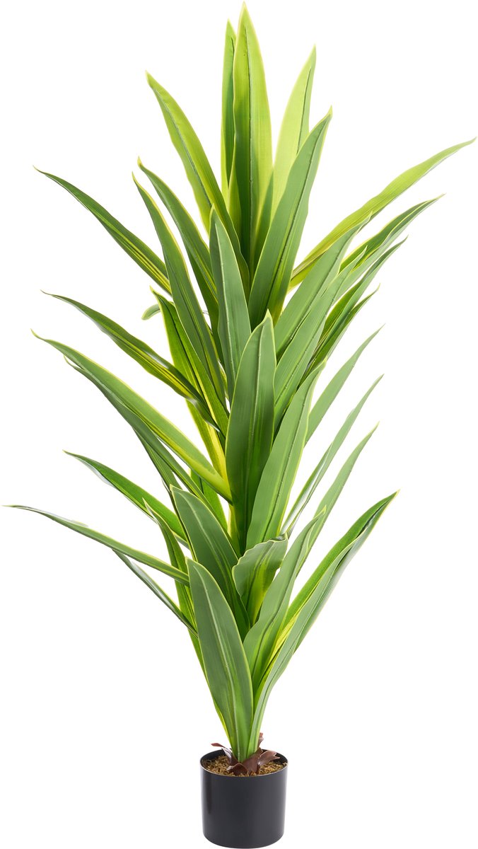 DRACAENA TREE - Kunstplant in pot - Groen - 150 cm - Plastic