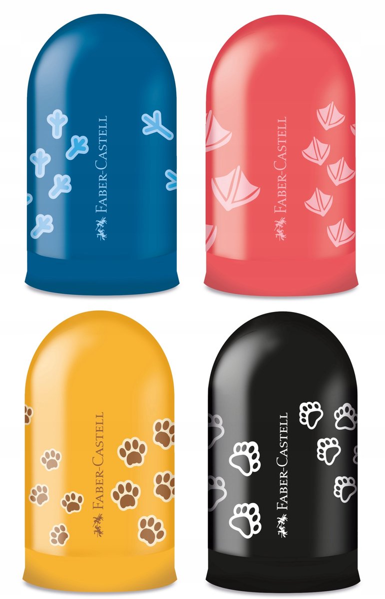 Faber-Castell Enkele Puntenslijper - Dierensporen - Veelkleurig