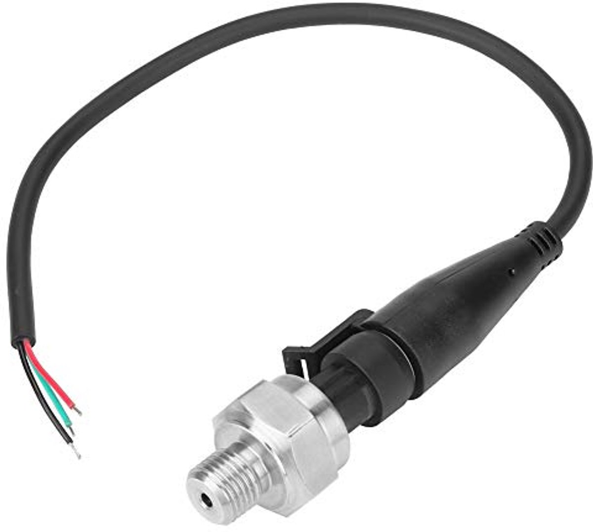 Druksensor, G1/4 "5V Uitgang 0,5-4,5V/0-5V Druktransmitter Sensor Ingang voor Olie Brandstof Gas Lucht Water (0-300PSI)