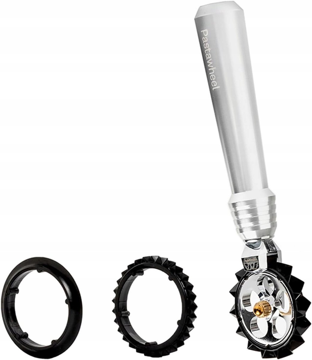 Marcato Pastawheel Zilver: Pastamachine met 3 Snijwielen