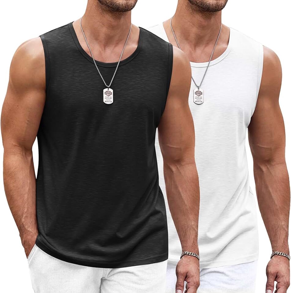 Tanktop voor heren, mouwloos shirt, fitness, okselshirt, sneldrogend, gym, mouwloos functioneel shirt, sport, loopshirt voor mannen