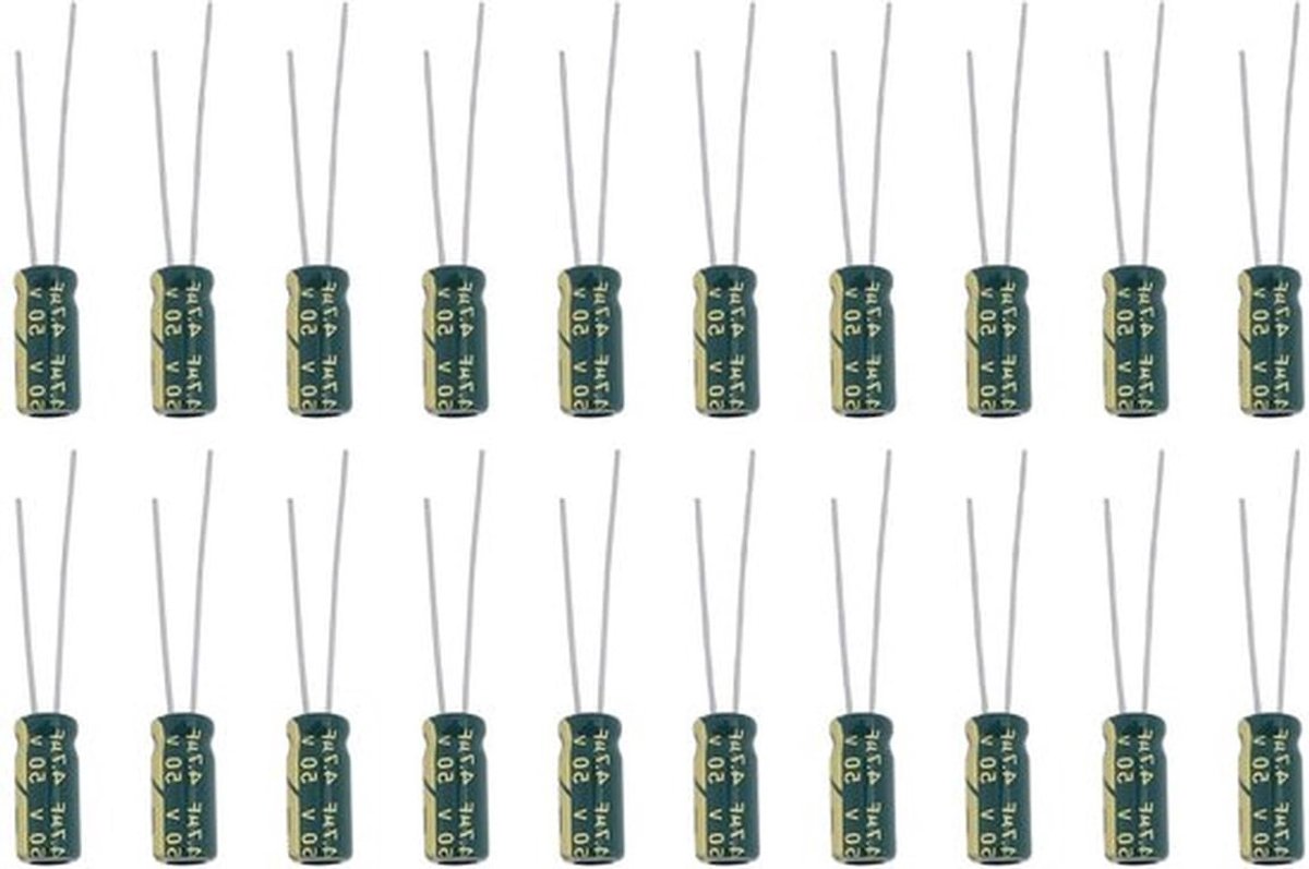 elektrolytische condensator - condensator - 4,7 uF 50 V - 5 x 11 mm - DIY printplaat - Huishoudelijke apparaten - Zwart - Geschikt voor diverse toepassingen