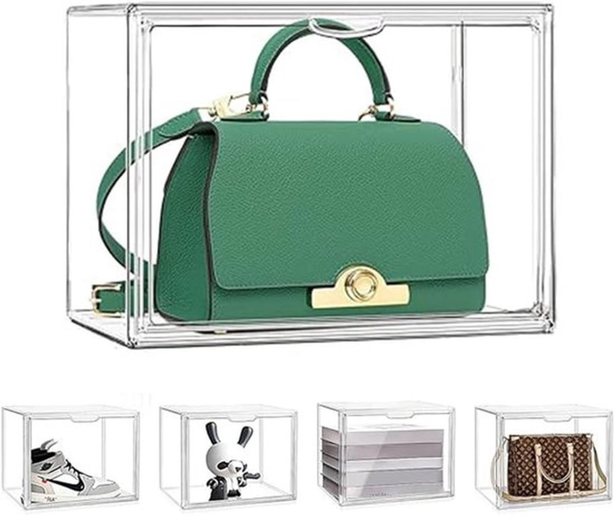 Tentoonstellingsdisplaykast met Deur voor Verzamelobjecten - Plexiglas, Handtas, Figuren en Funko Pop - Zelfbouw (10, 36 x 22 x 27 cm)