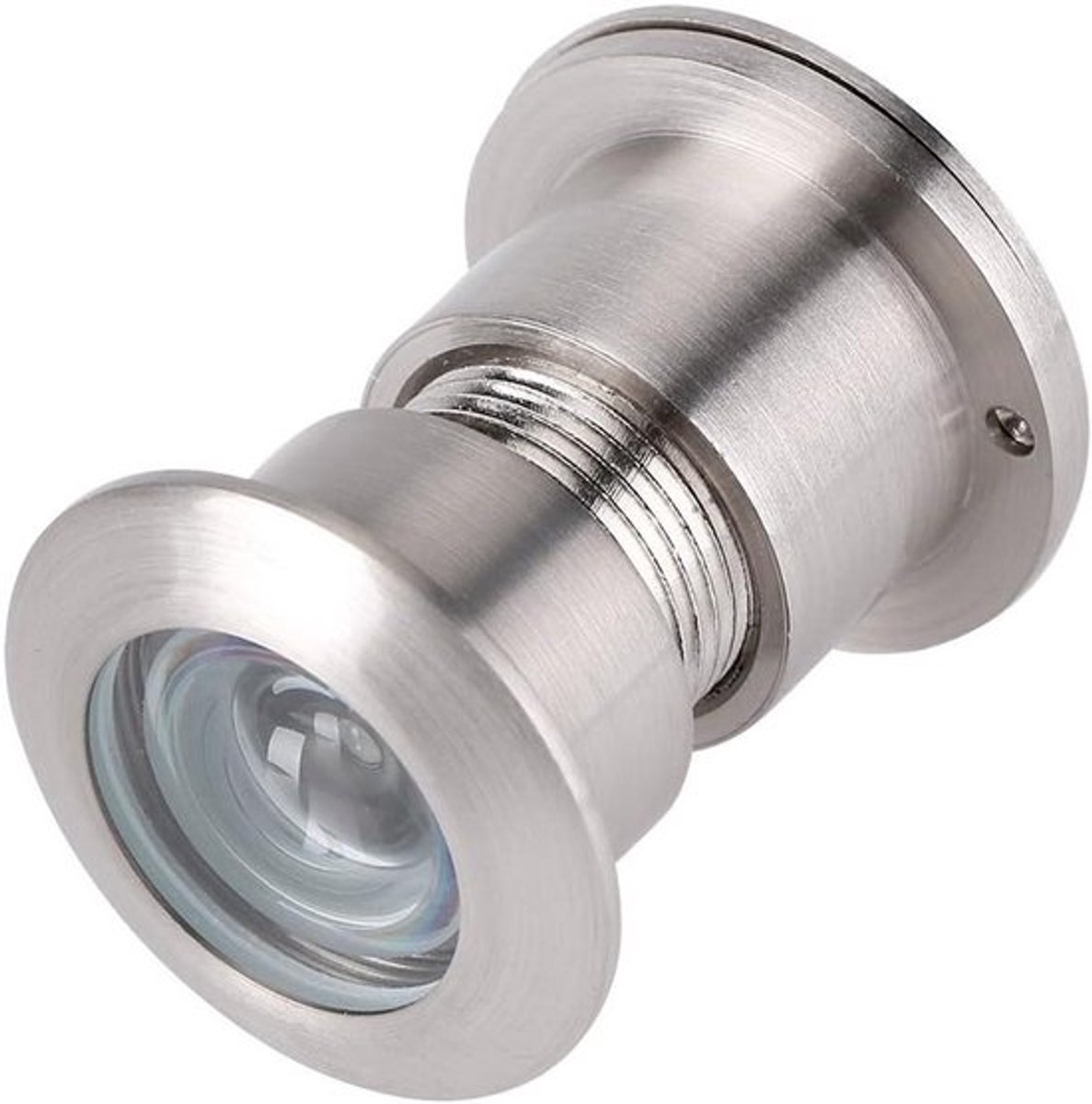 Deurspion met Roterende Privacykap - Kijkhoek - Dikte 35-60 mm - Geborsteld Zilver - Veiligheidsaccessoire - Geschikt voor Alle Deuren