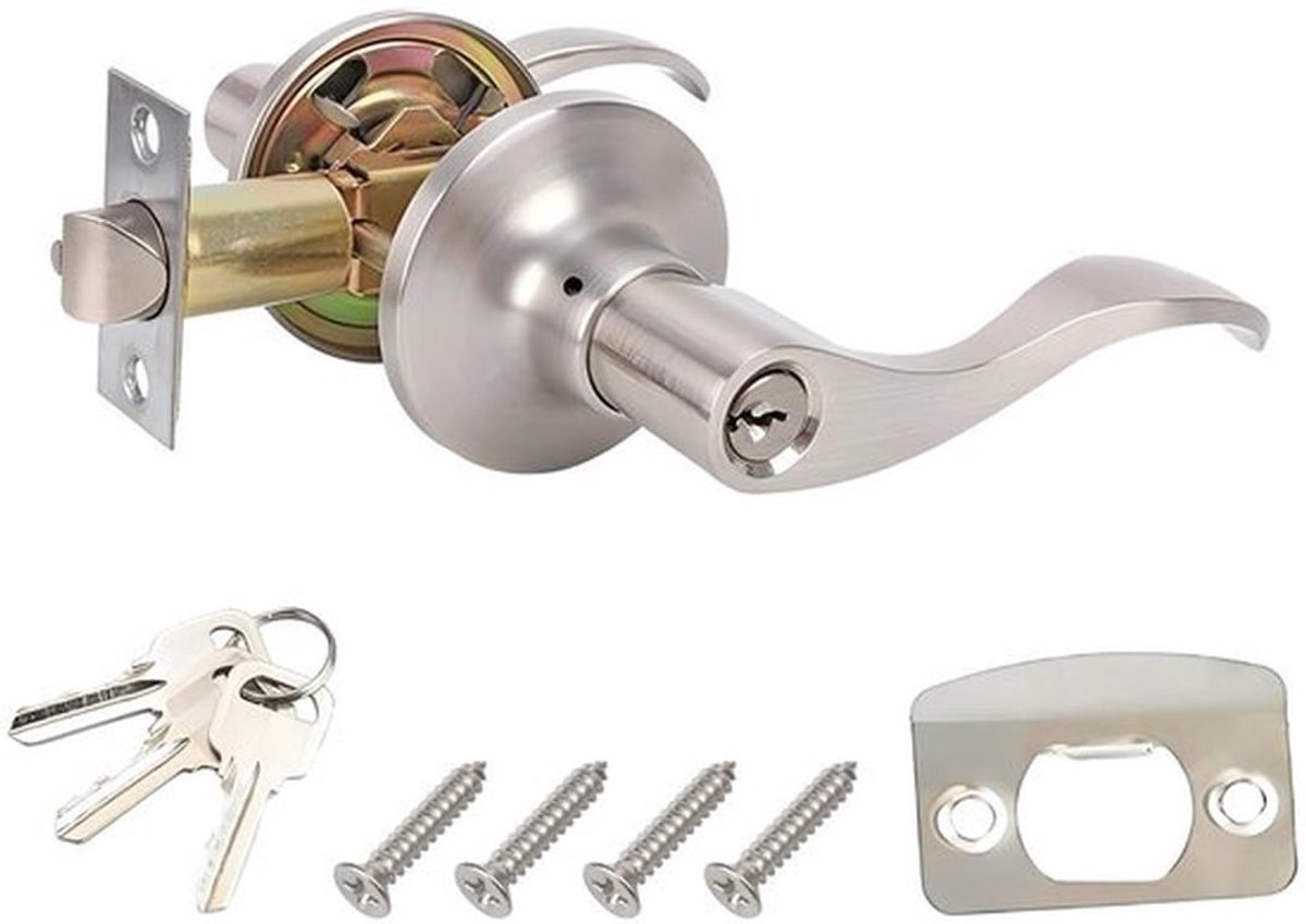 Deurslot Hoogwaardige Veiligheid - Deurknop - Deurklink - Vergrendeling - Binnendeur - Aluminium Legering - Corrosiebestendig - Deurgreep