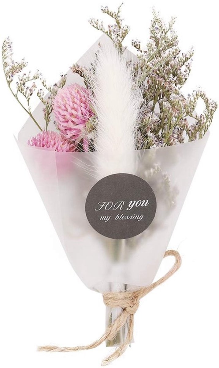 Boeket Natuurlijke Gedroogde Bloem - Bruiloft Decoratie - Duurzaam en Langdurig - Kleur #3 - Vakantie Feest Decoratie - Geschikt voor Thu...