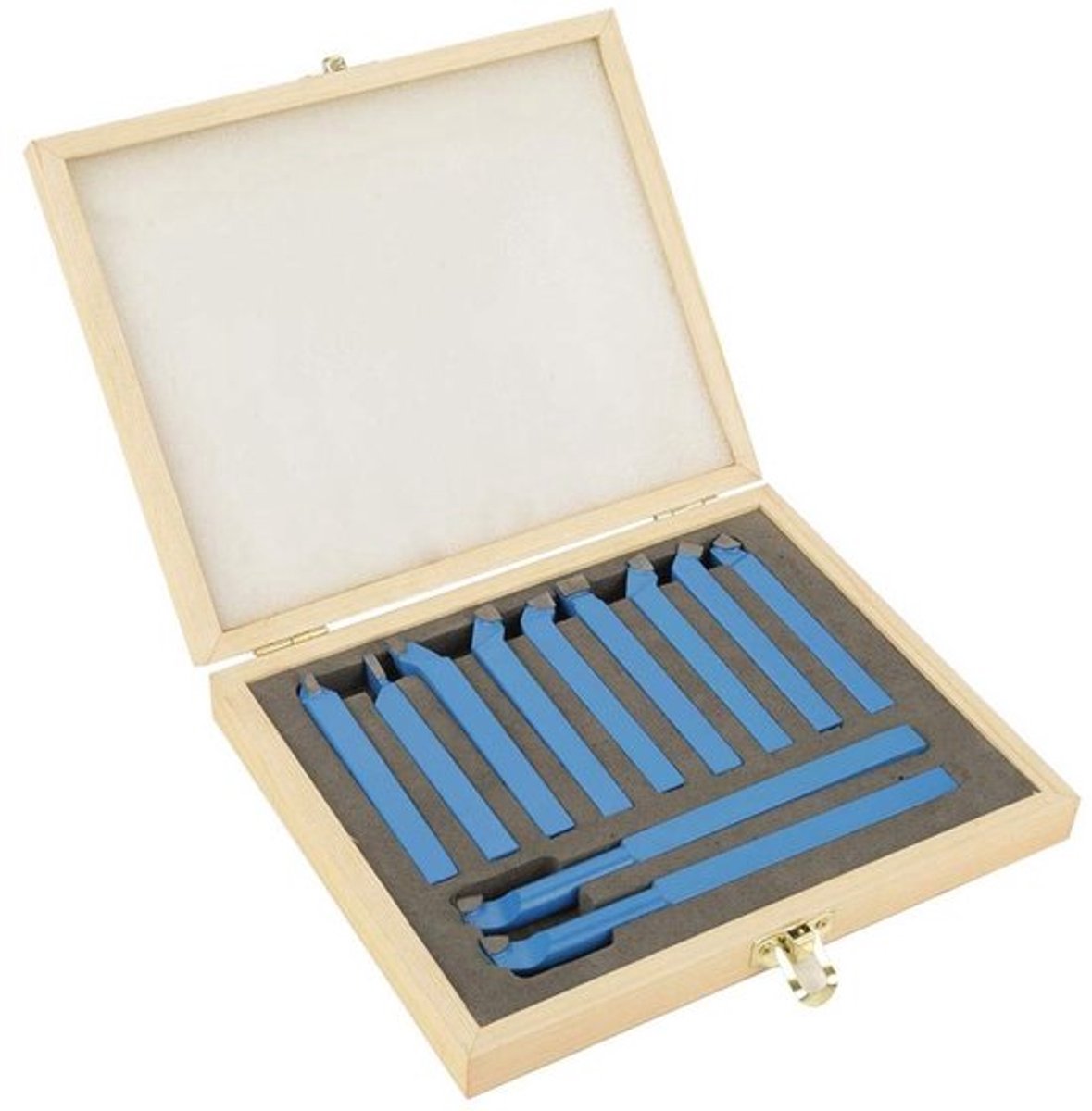 Set van 11 Stuks Hardmetalen Lasgereedschappen voor Draaibank - Draaigereedschap en Verspanen 10x10mm