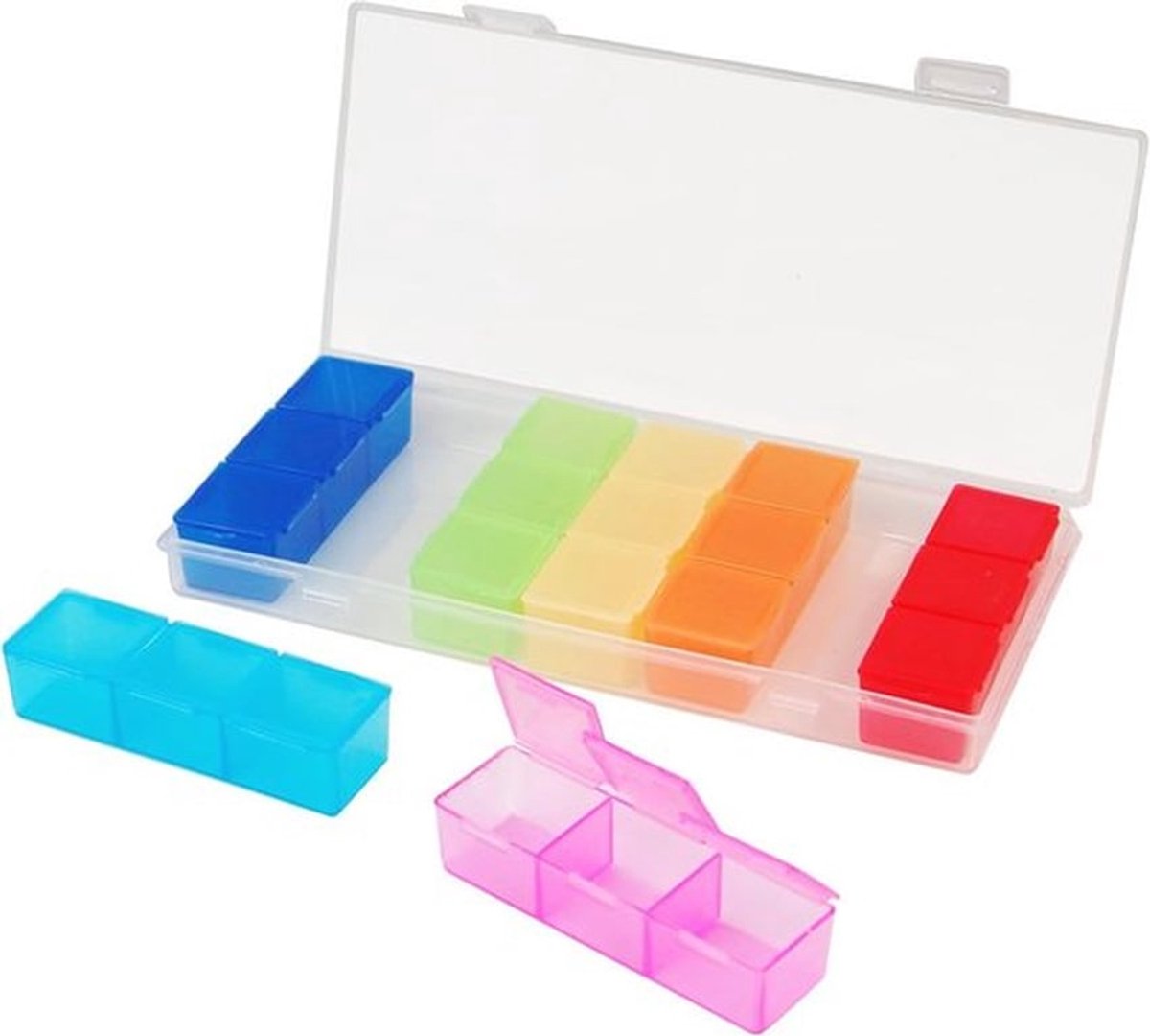Bewaar jouw medicijnen overzichtelijk met deze tablettenbox voor 7 dagen - handig en praktisch!