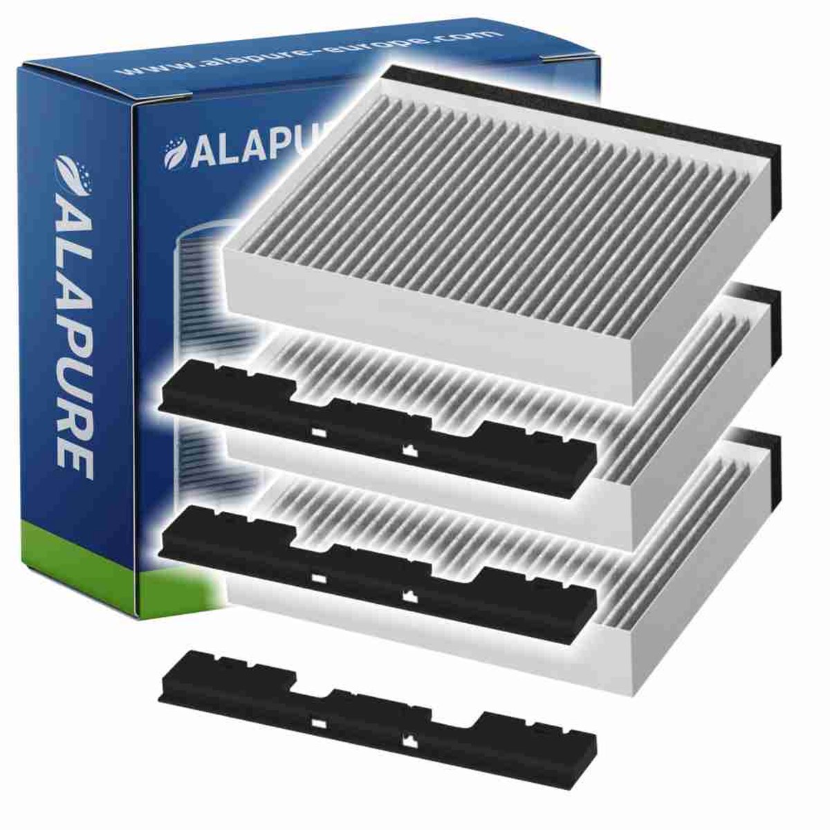 3x CleanAir Koolstoffilter voor Blaupunkt 11049701