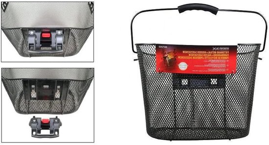 Metalen zwarte fietsmand 34 x 25 x 26 cm van MET — afbeelding 5