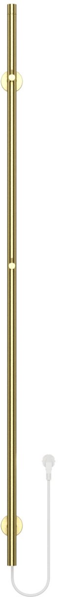 BELRAD Badkamer radiator staafmodel elektrisch 1500x63x127 mm - Enkel - Geborsteld goud - 60W
