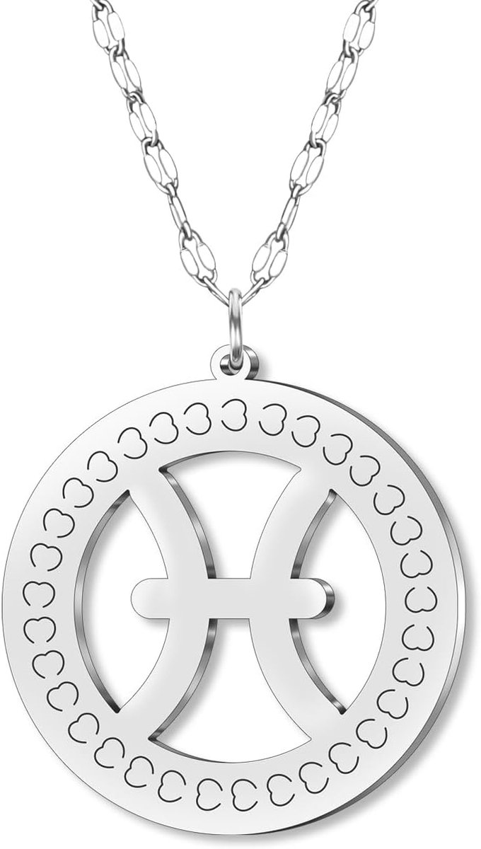 stalen sterrenbeeld-halsketting met sterrenbeeld, zilver, 12 sterrenbeelden, horoscoop, verjaardagscadeau voor dames en meisjes, astrologie liefhebbers, minimalistische sieraden