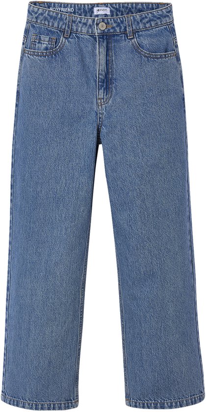Losse jeans voor meisjes JONEN middenblauw