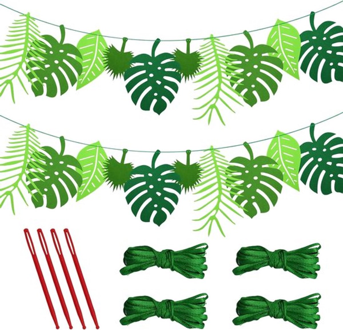 Inovra Plus - Tropische palmbladeren - Jungle palmen decoratie set