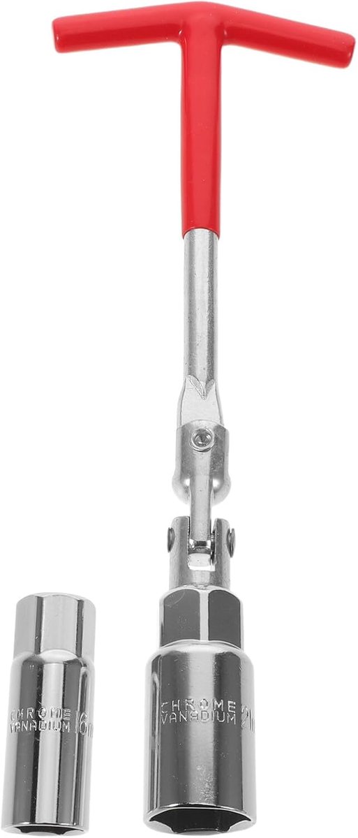 Bougiesleutel Set - Dopsleutel Gereedschap - Motor Reparatie - Ergonomisch T-Handvat - 20 cm - Diverse Kleuren