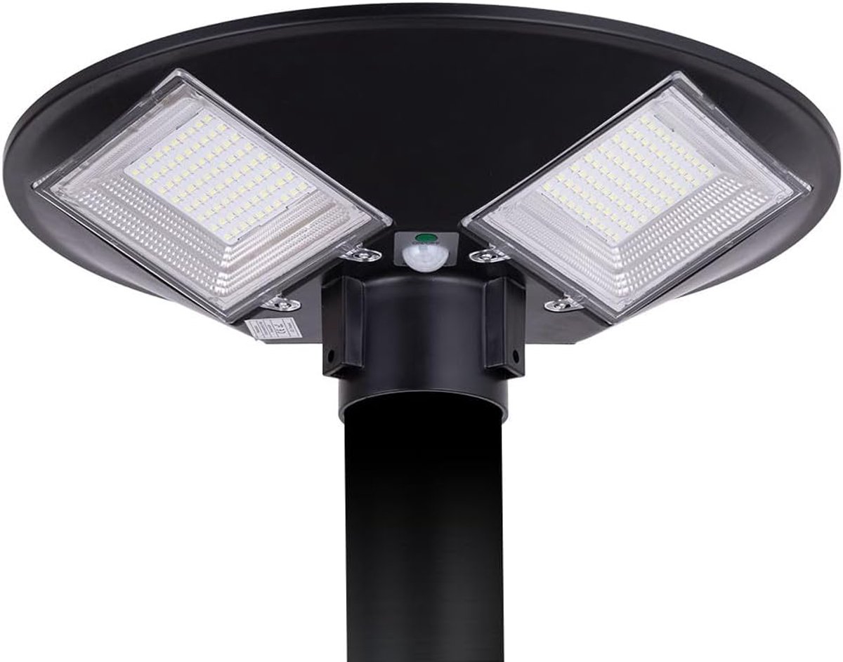 Led-zonnelamp - Buitenlamp Solar - Openbare Verlichting - Met Bewegingsmelder - 90W 9000 Lumen - Naturel Wit