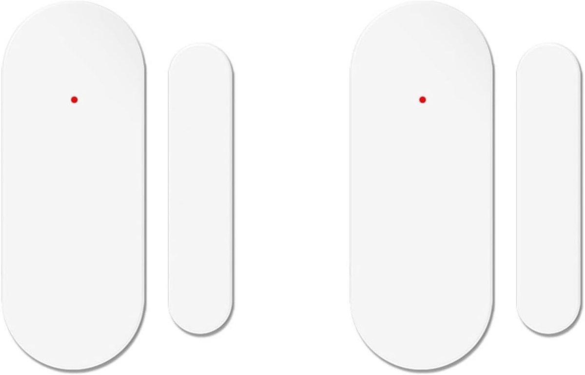 Deur Alarm - Raam Sensor - Huis Beveiligen - App Meldingen - 2 Stuks - Wit
