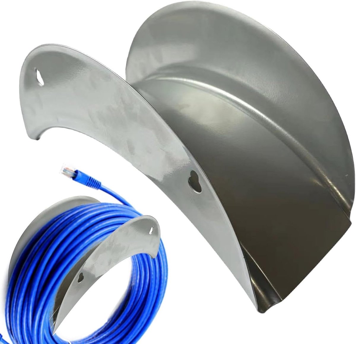 Slanghouder - Slang standaard - Tuin opruimen - Zwaar belastbaar metaal - 134 x 184 x 134 cm - Zilver