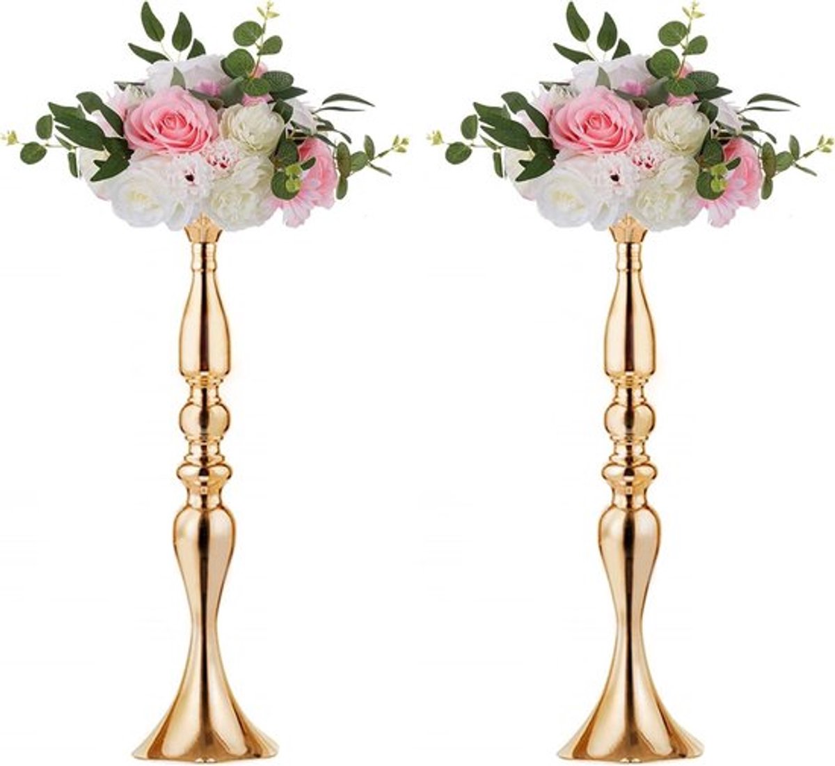 Bloemenstandaard Allecto Plus: 2x 50 cm hoog voor bruiloft of feest