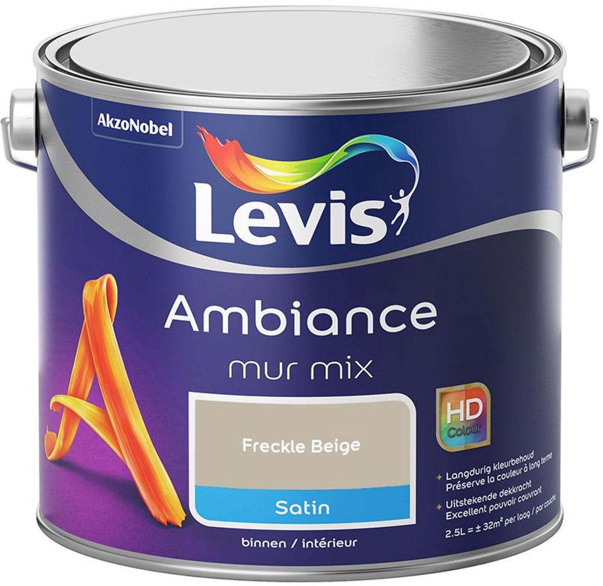 Levis - Ambiance Mur Satin Mix - Freckle Beige - Mengverf - 2,5 L