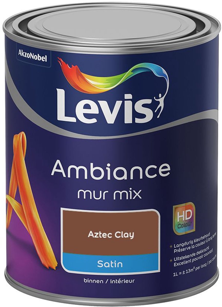 Levis - Ambiance Mur Satin Mix - Aztec Clay - Mengverf - 1 L
