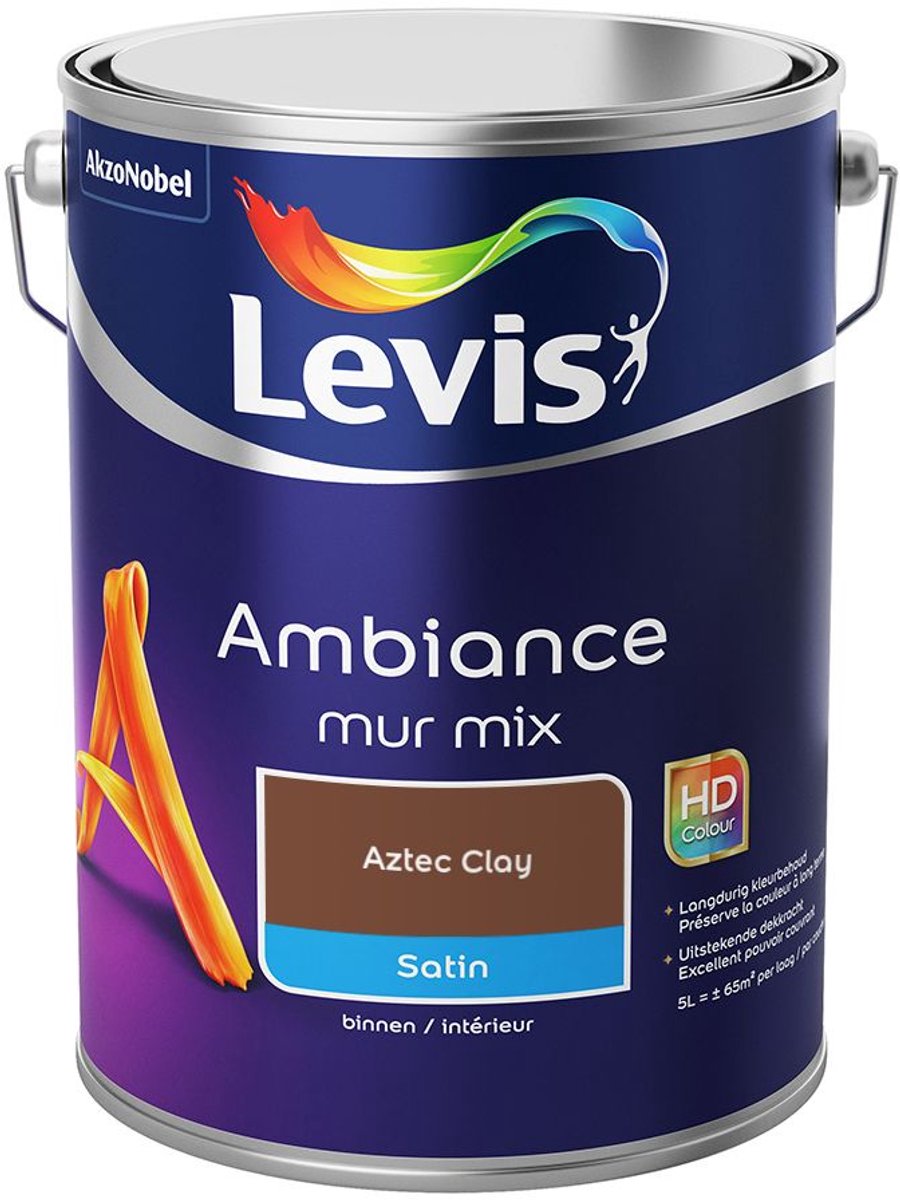 Levis - Ambiance Mur Satin Mix - Aztec Clay - Mengverf - 5 L