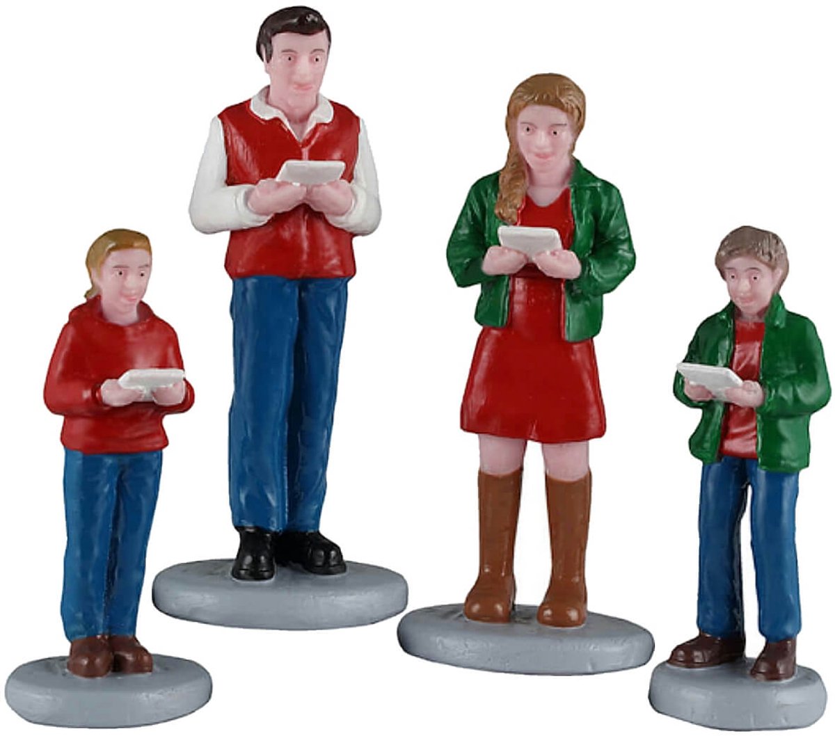 Lemax - Caroling Family - Set van 4