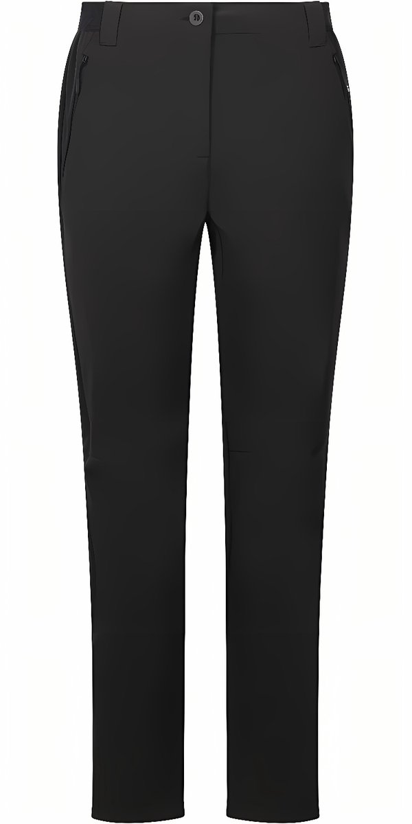 DLX damesbroek van stof Tawny Softshell Trouser Zwart-L