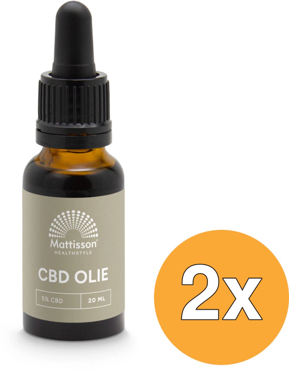 2x Mattisson Cbd Olie 5% (20 ml)