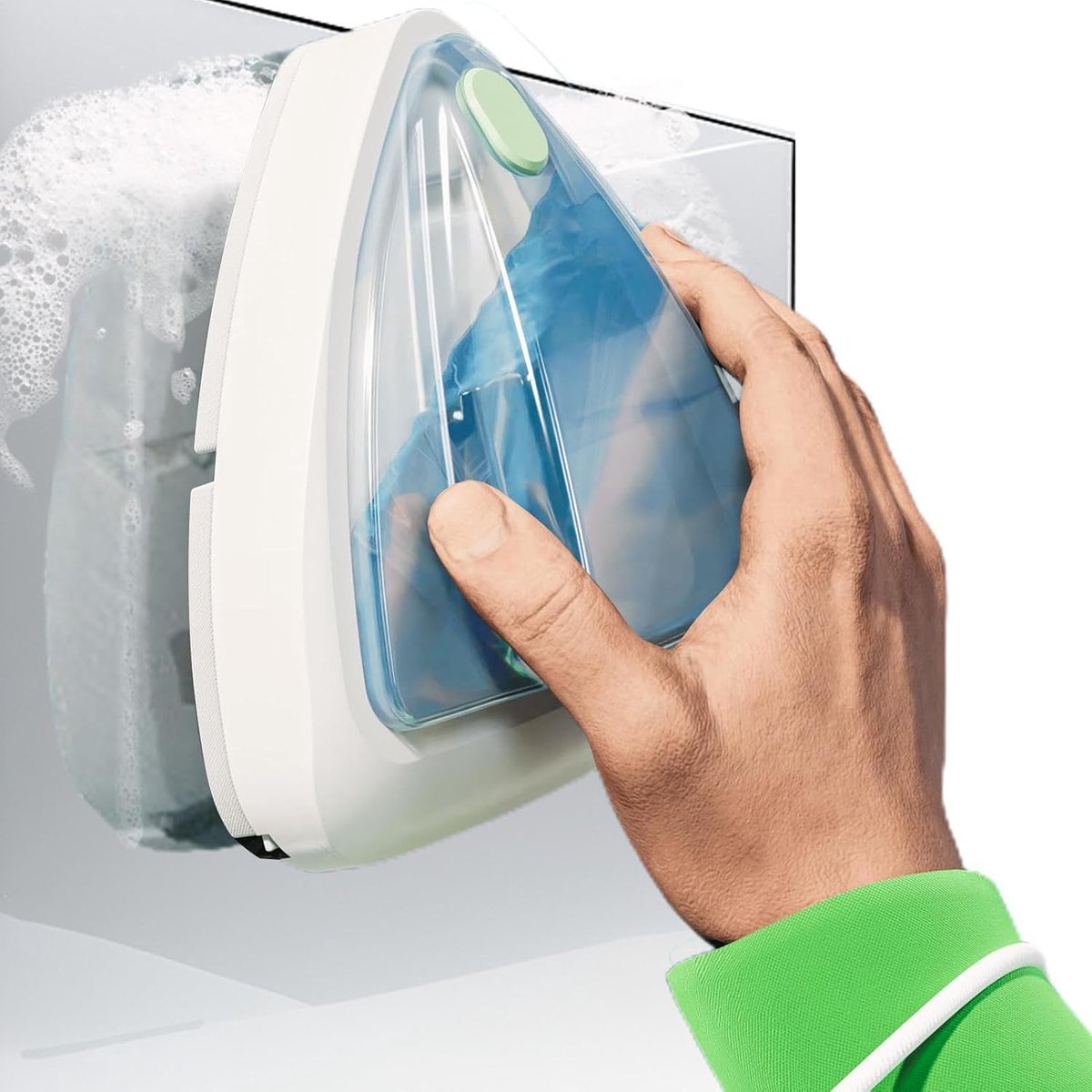 Dubbelzijdig Glasreiniger - Raamwisser Magnetisch - Ramen Zemen - Verstelbare Dikte - 166x11x148 cm - Paars Groen