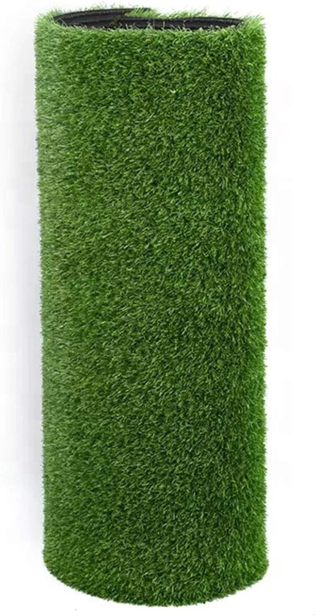 Kunstgras Rol - Decoratief gras - Balkon en tuin - UV-bescherming - 0.5x2m - Groen