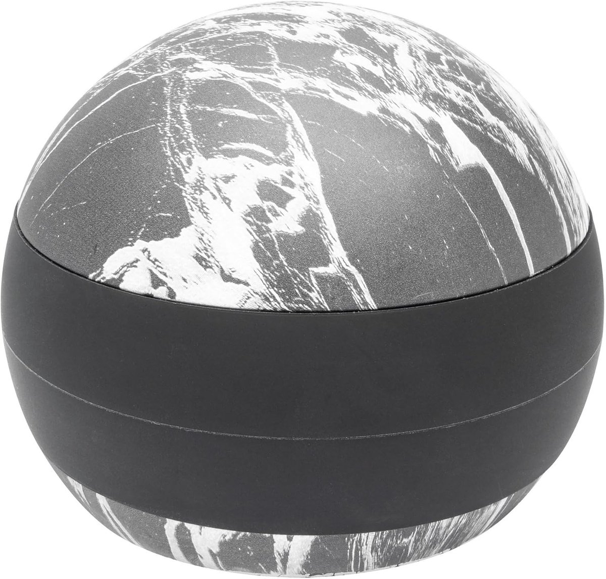 Deurstopper - Vloerstopper - Deur Dempen - Uniek Marmerlook - Diameter 11cm - Zwart