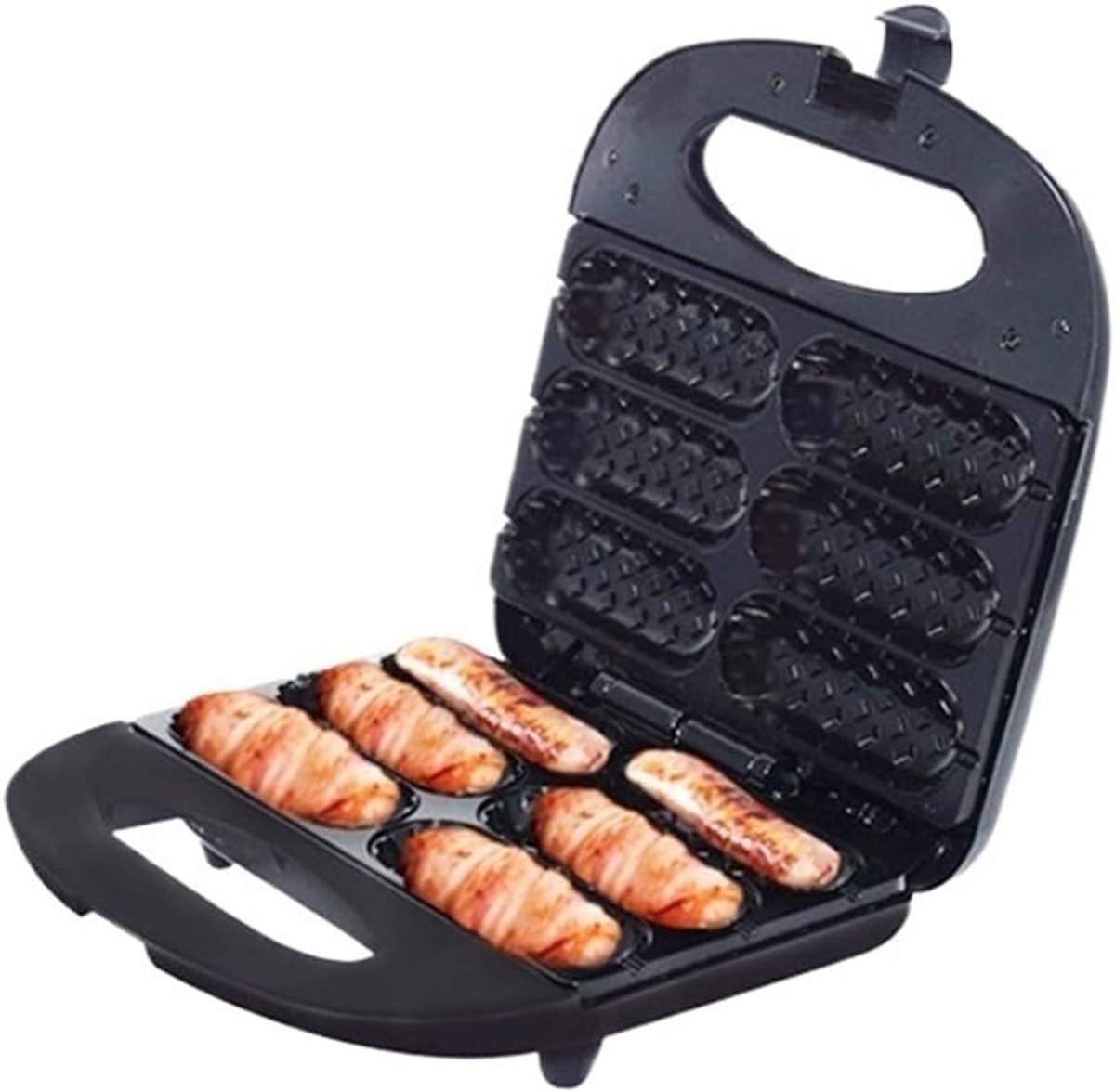 Elektrisch Bakijzer - Wafelmaker Hotdog - Snelle Ontbijtjes Maken - Antiaanbaklaag - 10x10x10 mm - One Color
