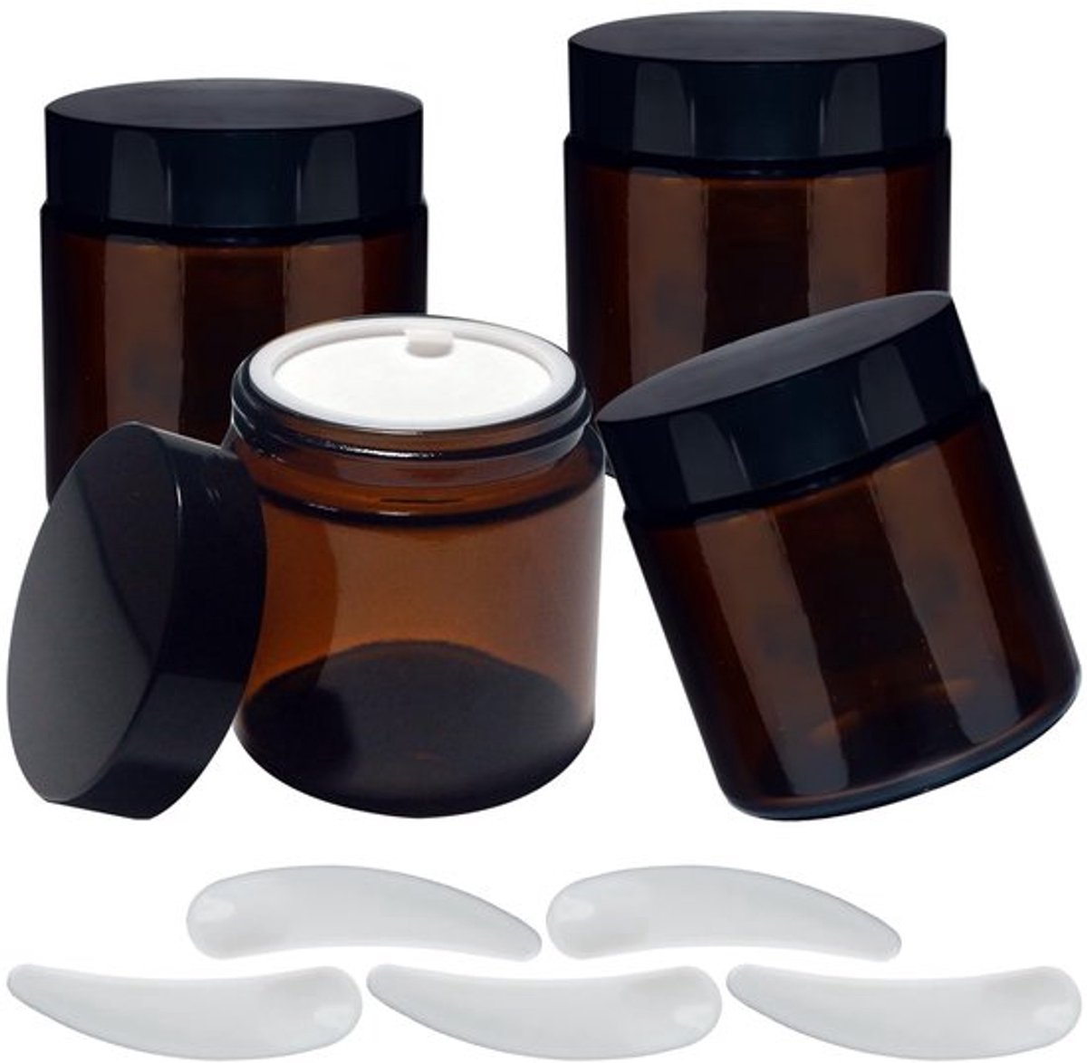 IMstore - Cosmeticaglas - 100 ml - Duurzaam en - Bruin glas - Levensmiddelen