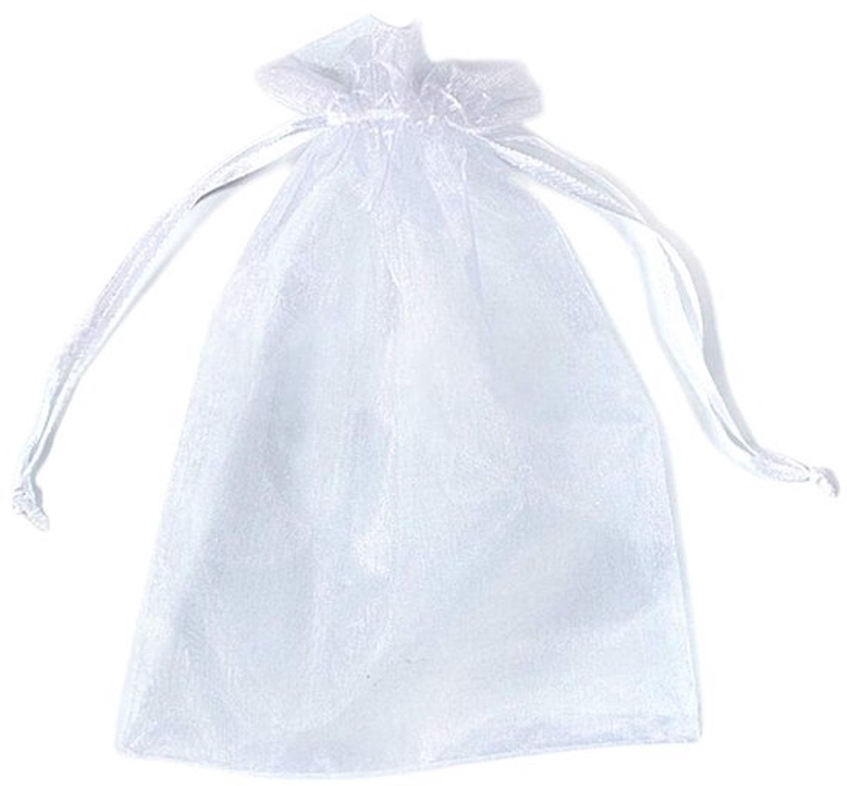 Virtubuy - Organza Gift Bags - 100 Stuks - Licht en Doorzichtig - Wit