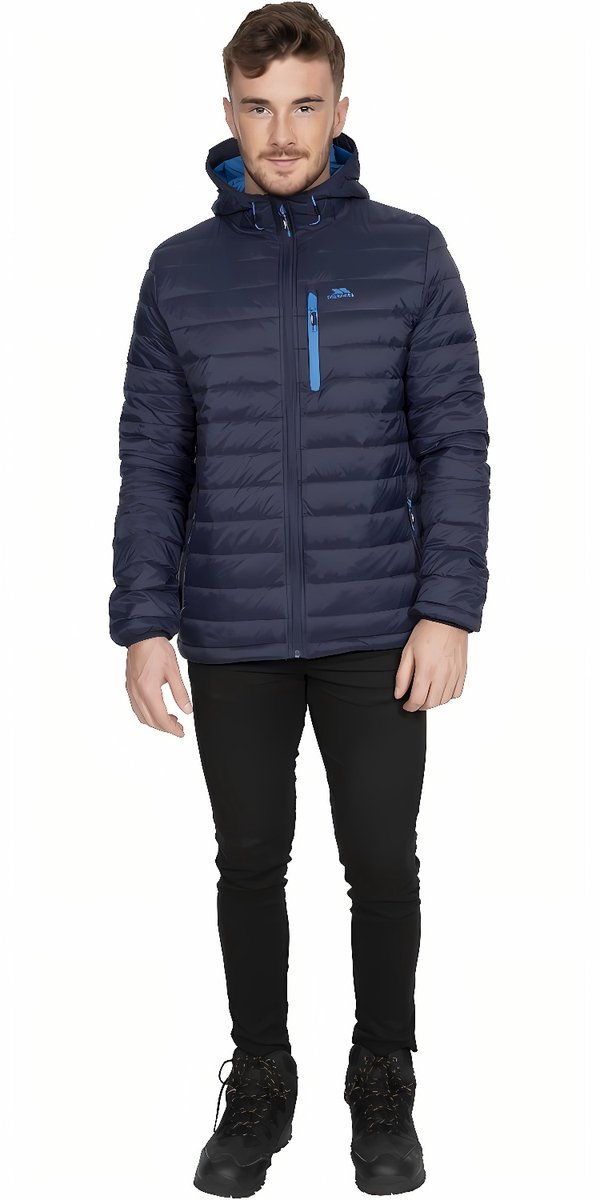 Trespass-jas Digby Heren-donsjas Blauw