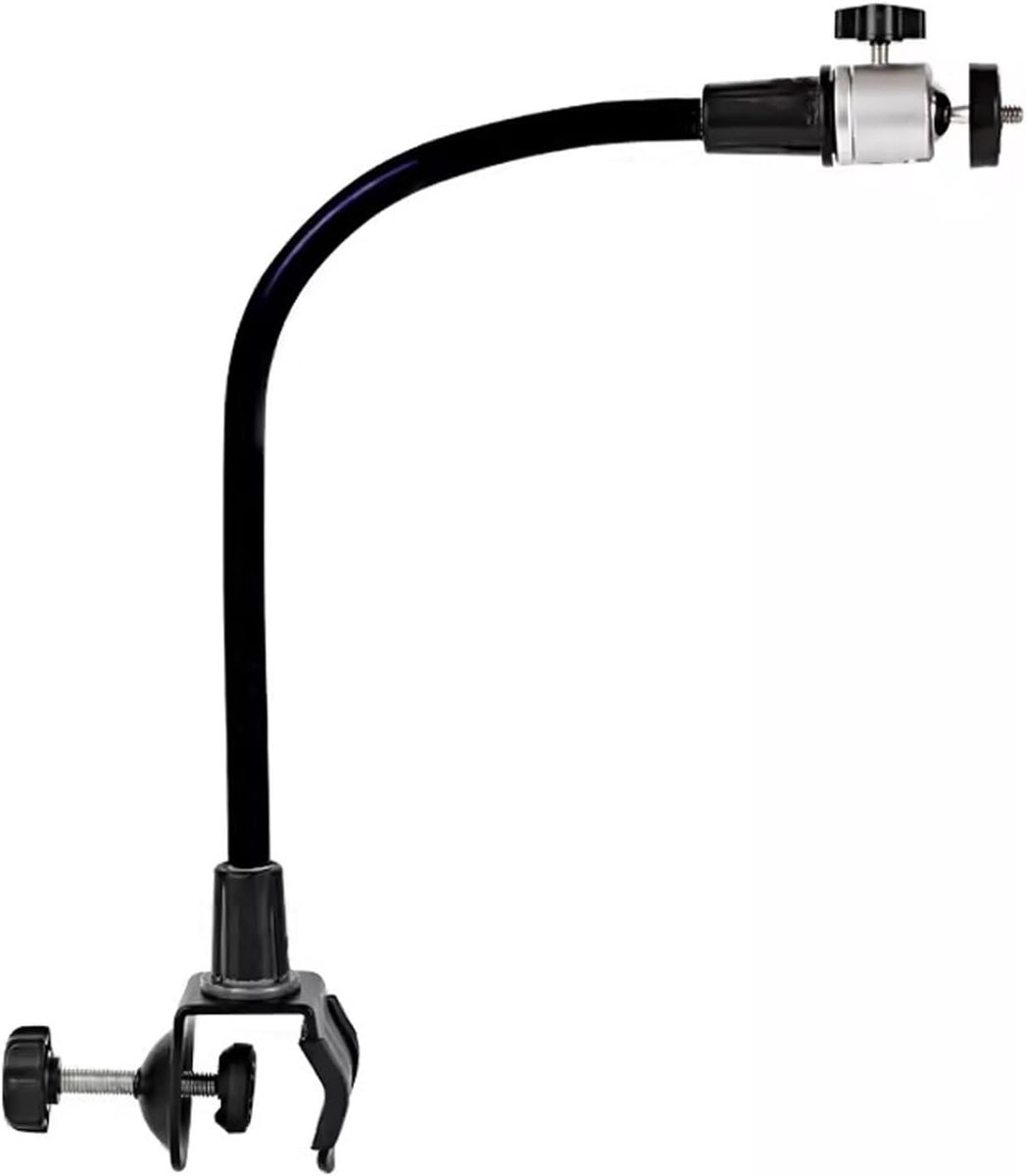 Projector Beugel - Mini Houder - Optimale Projectie - Ponsvrij Klemontwerp - 35cm - Zwart