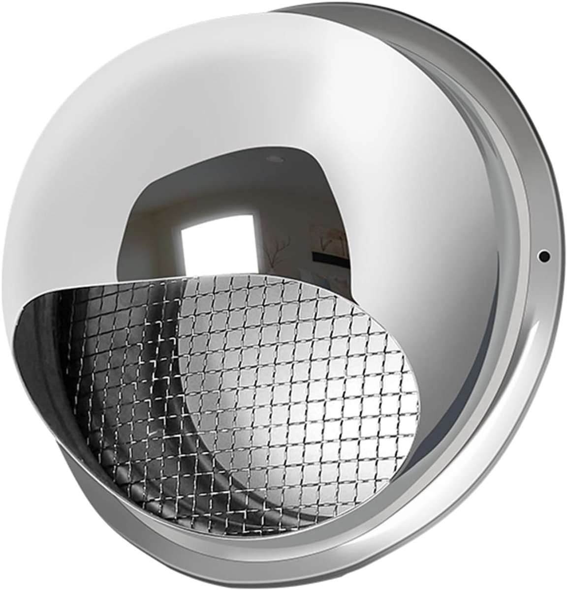 Ventilatierooster - Wanduitlaat Klep - Luchtstroom Reguleren - Roestvrij Staal - 50-400 mm - Zilverkleurig