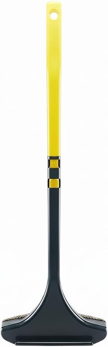Raamschermreiniger - Schermborstel Rakel - Vlekkeloos Schoonmaken - 2-in-1 Functionaliteit - 150 Gram - Geelgroen