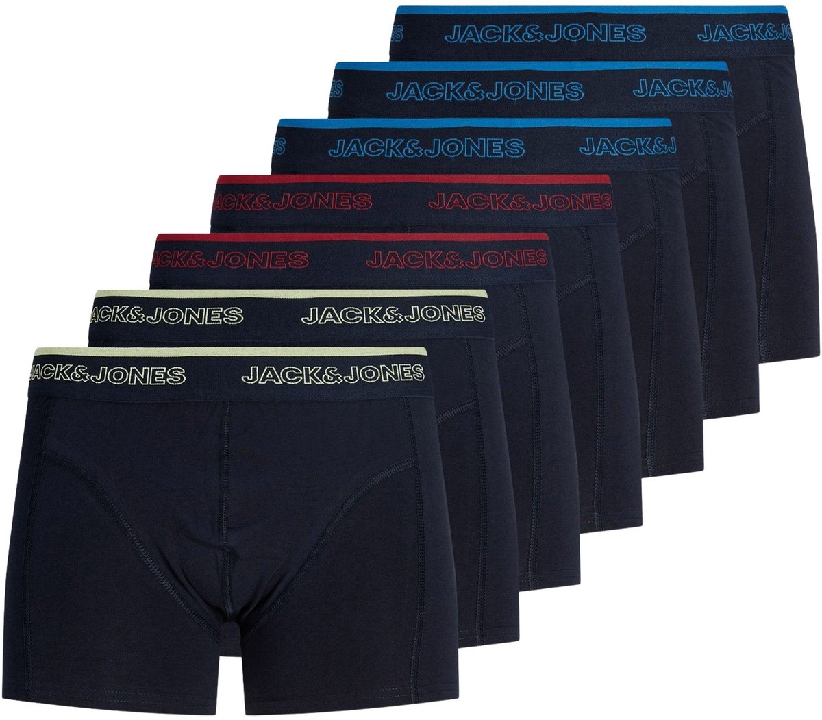 JACK&JONES - JACADRIAN SOLID TRUNKS 7 PACK Heren Onderbroek
