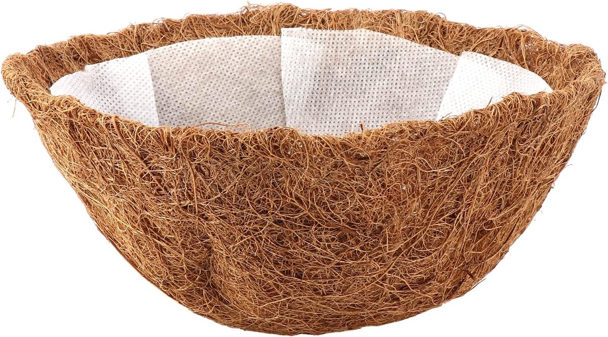 Kokos Voering Hangmand - Bloempot Liner - Planten Verzorgen - Natuurlijke Kokosvezel - 30 cm - Khaki