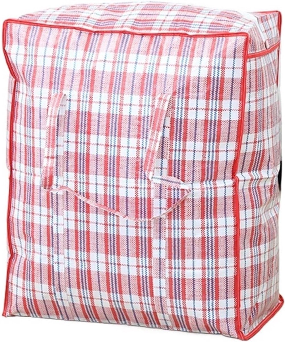Verhuisdozen - Opbergzakken Kleding - Spullen Sorteren - Herbruikbaar en Wasbaar - 55 x 65 x 30 cm - Rood